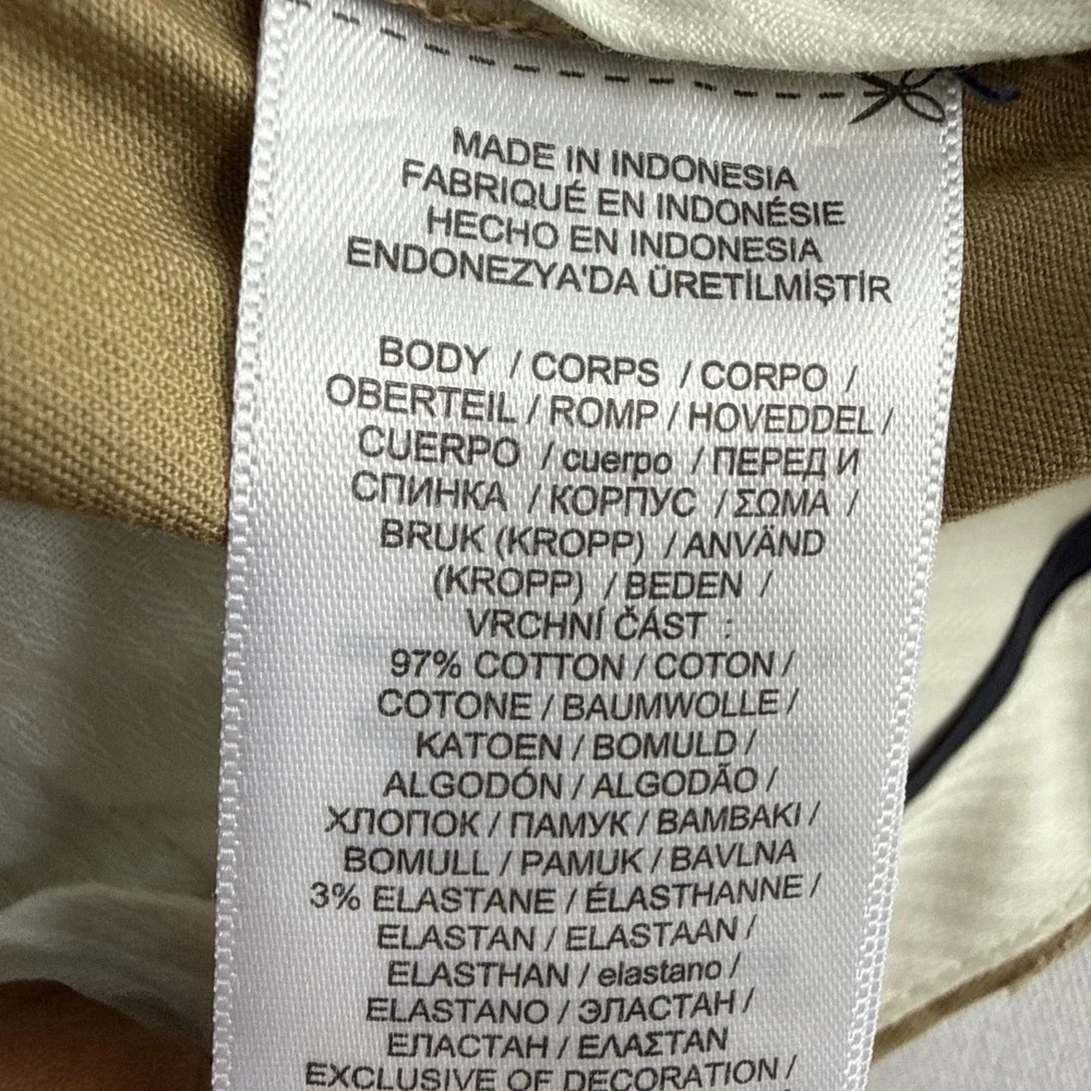 Polo Ralph Lauren Pants Mens 35x30 Khaki Chino Straight Fit Minimalist Luxury